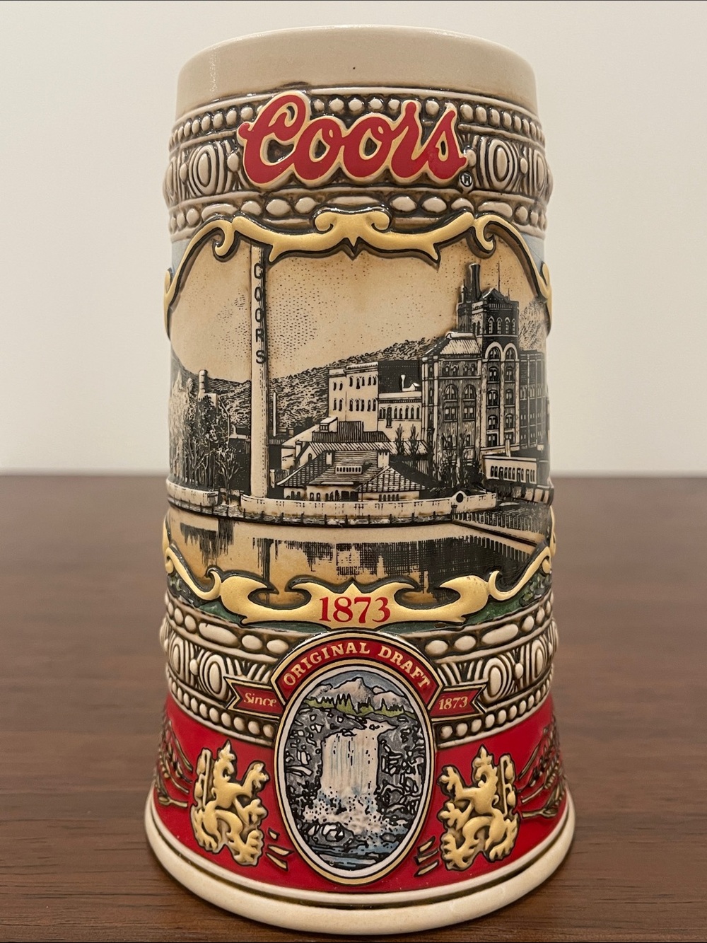 Vintage Coors Beer Stein Holiday Edition 1988